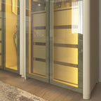 Guarda-Roupa Modulado Reflecta Innova 8 Portas 341,4cm x 240cm Mod 012 100% MDF Bege/Off White
